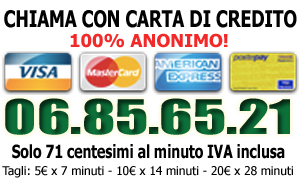 telefono erotico con carta di credito